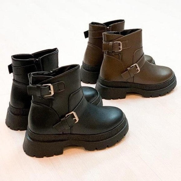 Chunky moto Boots