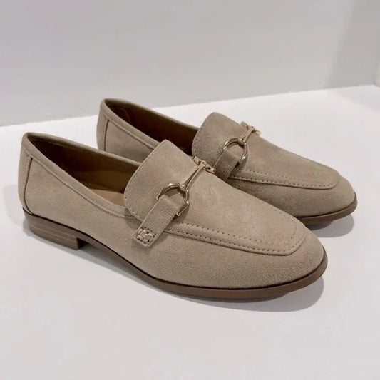 Horsebit loafers suede wheat